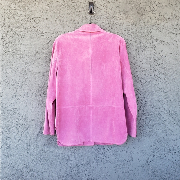Barbiecore Pink Suede Vintage Jacket - Picture 5 of 8